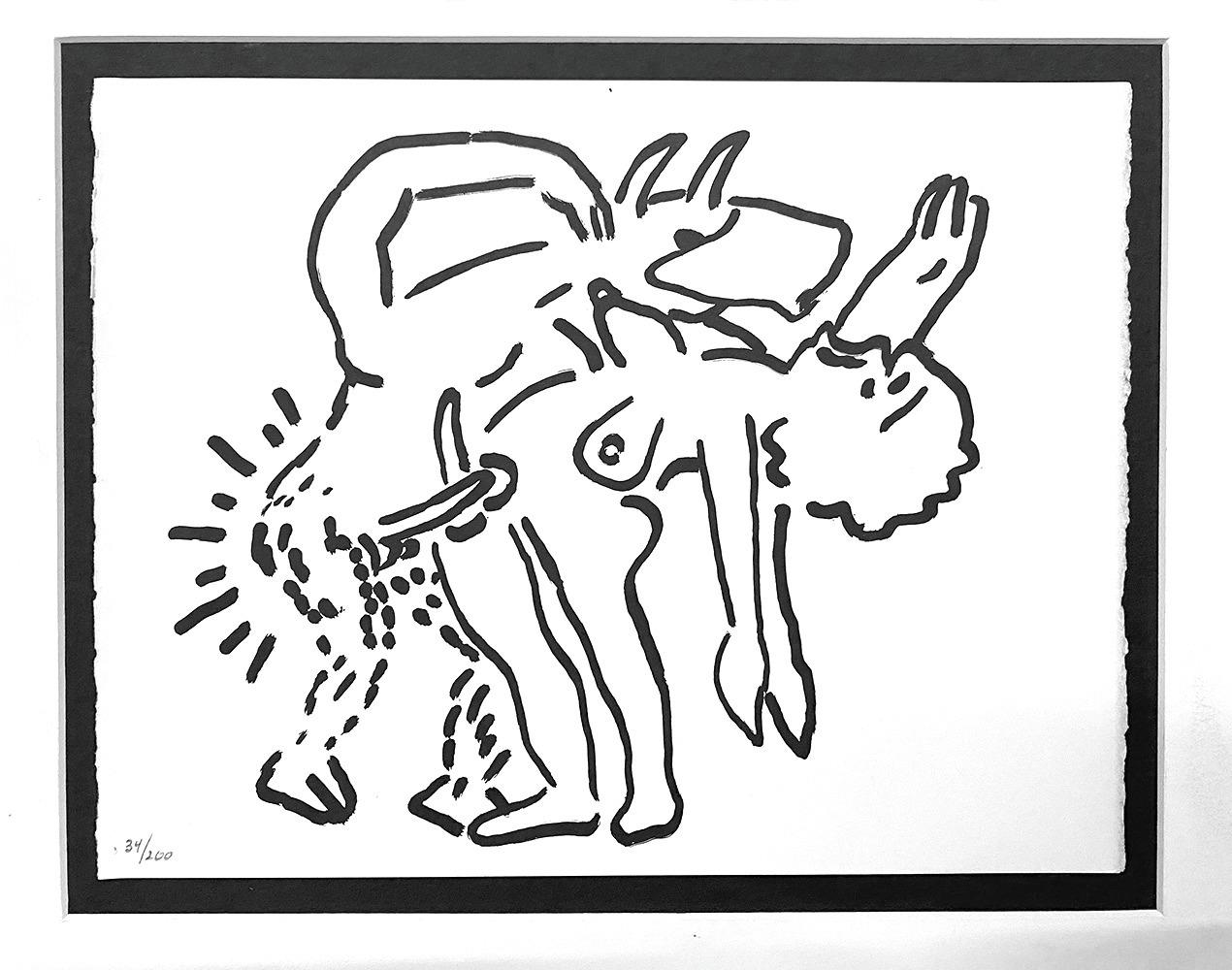 Keith Haring Fault Lines 1986 (4 works) For Sale 3