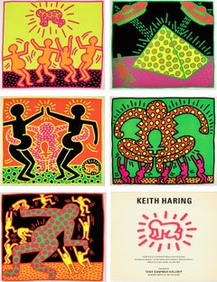 Set von 5 Ankündigungen von Keith Haring Fertility: Keith Haring Tony Shafrazi, 1983