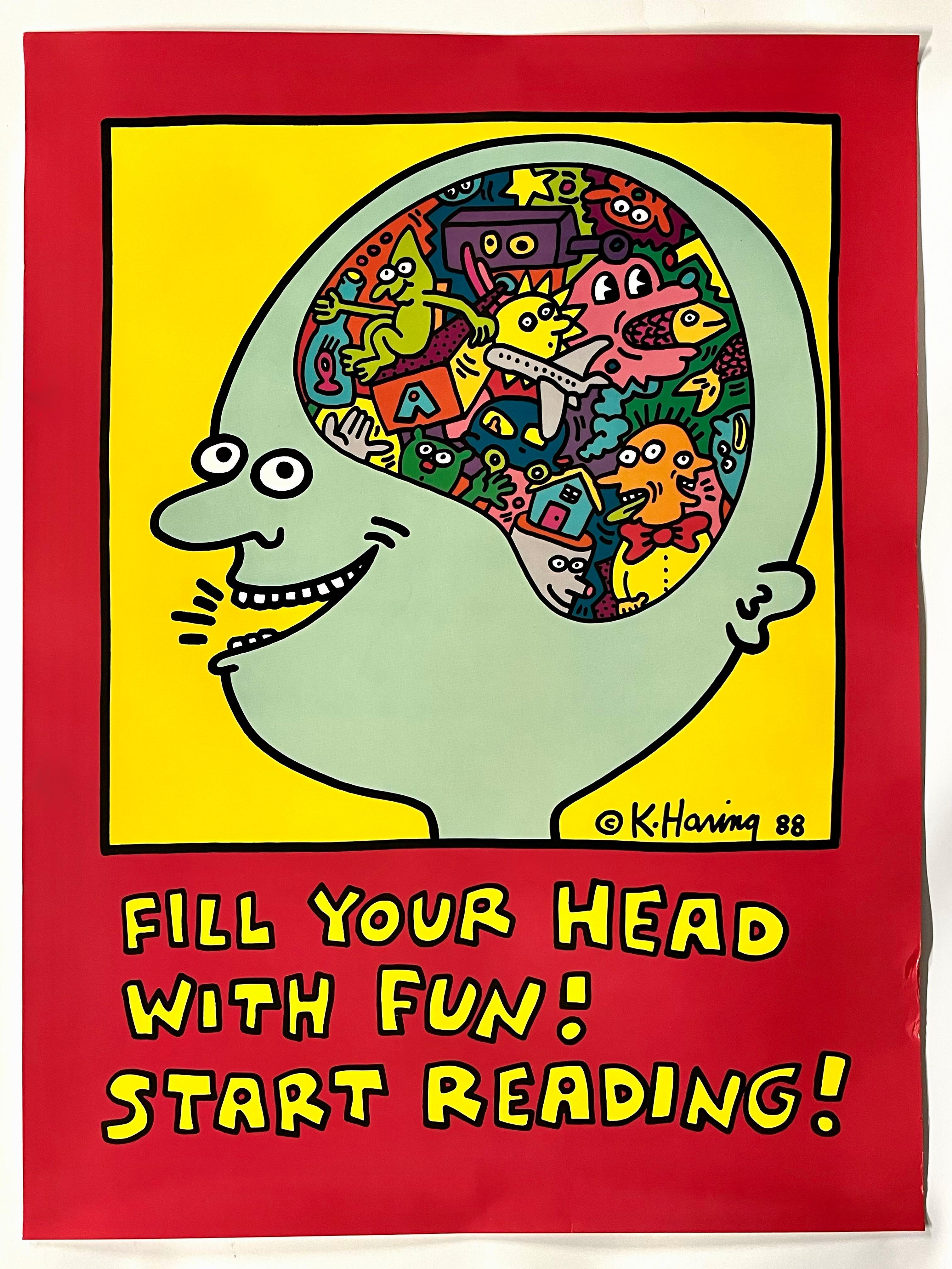 What mediums did Keith Haring use?