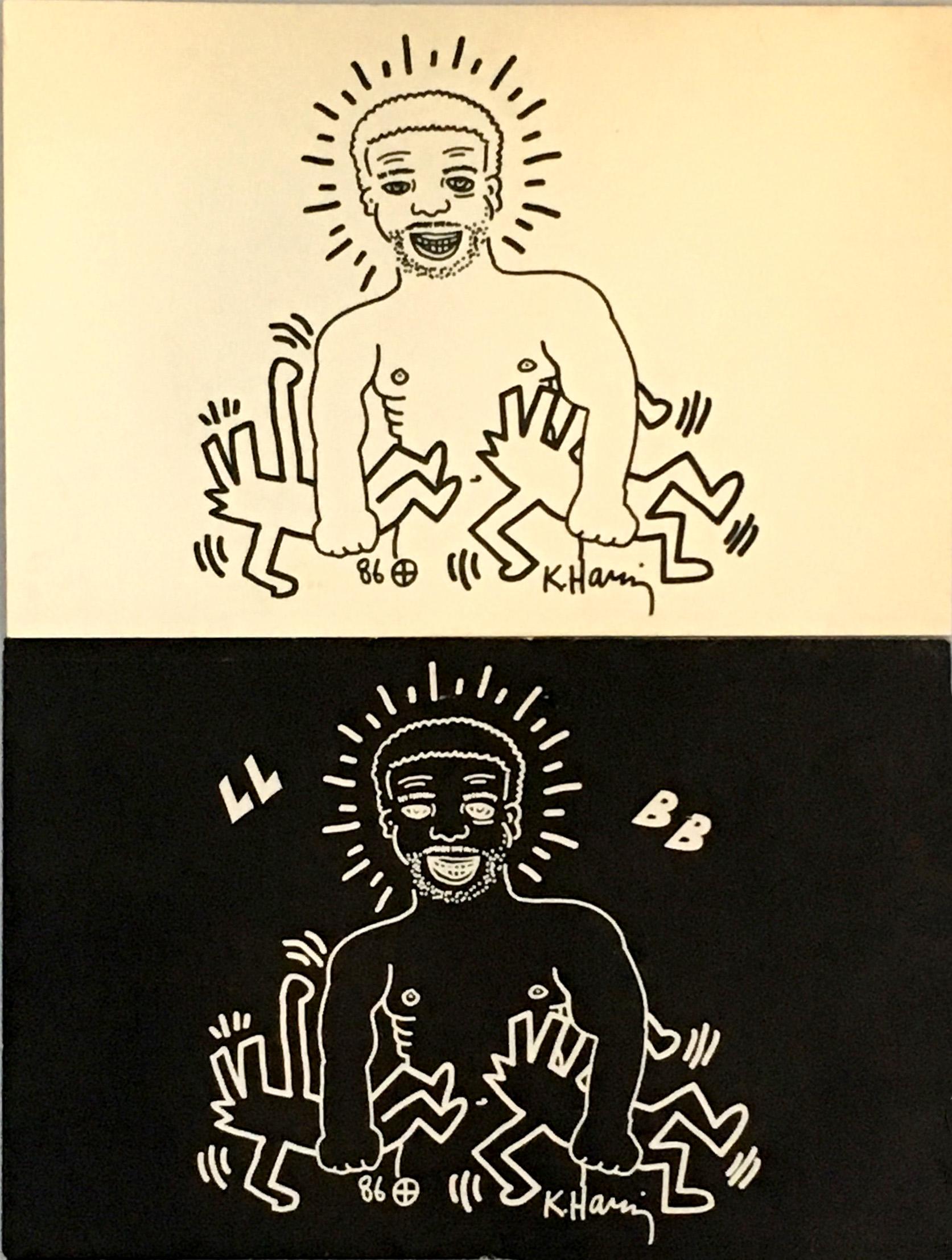 Keith Haring for Paradise Garage 1986 (Keith Haring, Larry Levan)  1