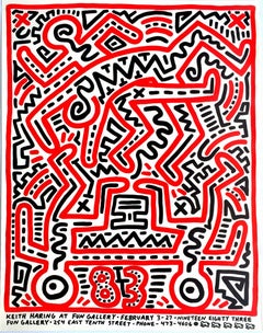 Keith Haring Fun Gallery exhibition poster (Keith Haring prints)
