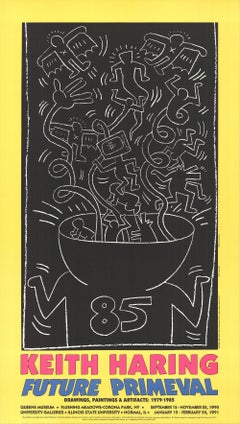 Keith Haring 'Future Primeval' 1990 Pop Art Vintage