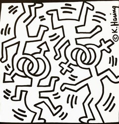 Keith Haring Gay/Lesbian Pride Day New York, 1986 (vintage Haring announcement)