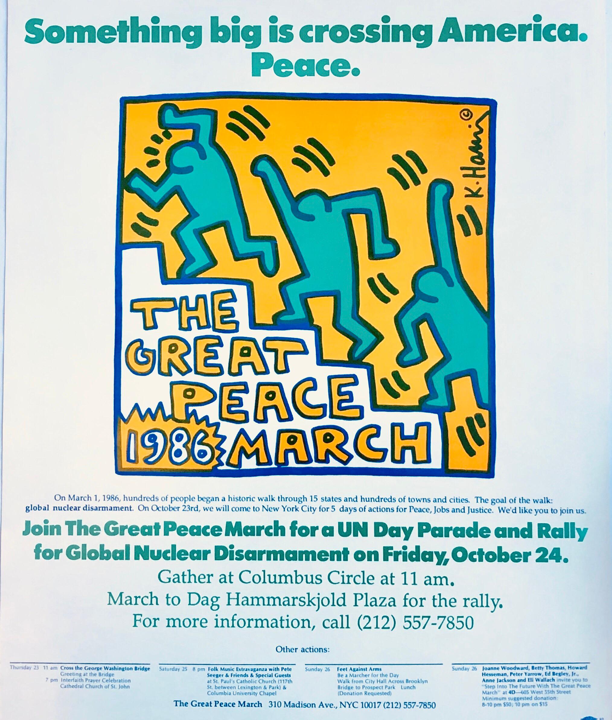 Keith Haring Great Peace March (Drucke von Keith Haring) 1