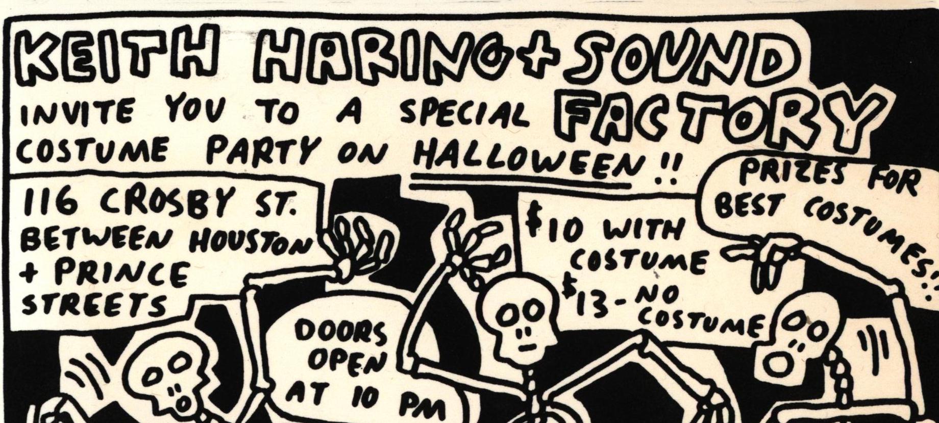Halloween 1989 (Ankündigung) von Keith Haring im Angebot 3