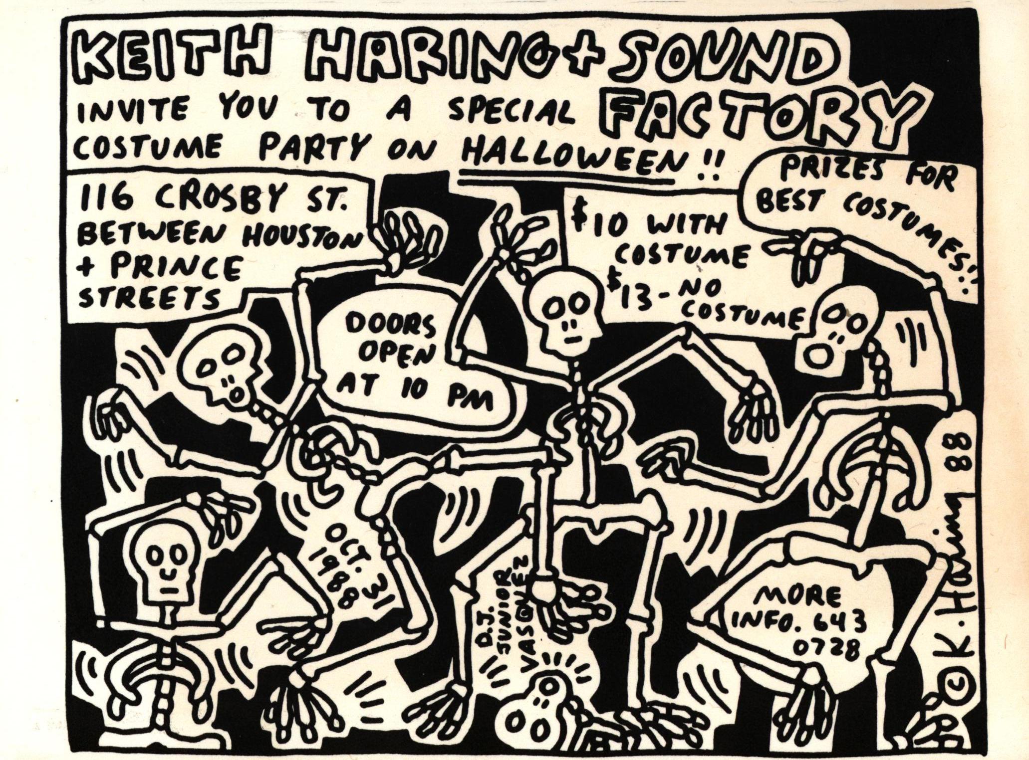 Halloween 1989 (Ankündigung) von Keith Haring im Angebot 4