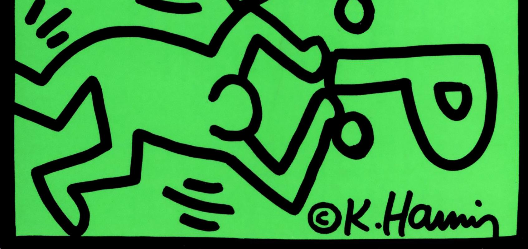 Keith Haring aide les sans-abri 1989 (annonce de Keith Haring 1989) en vente 2