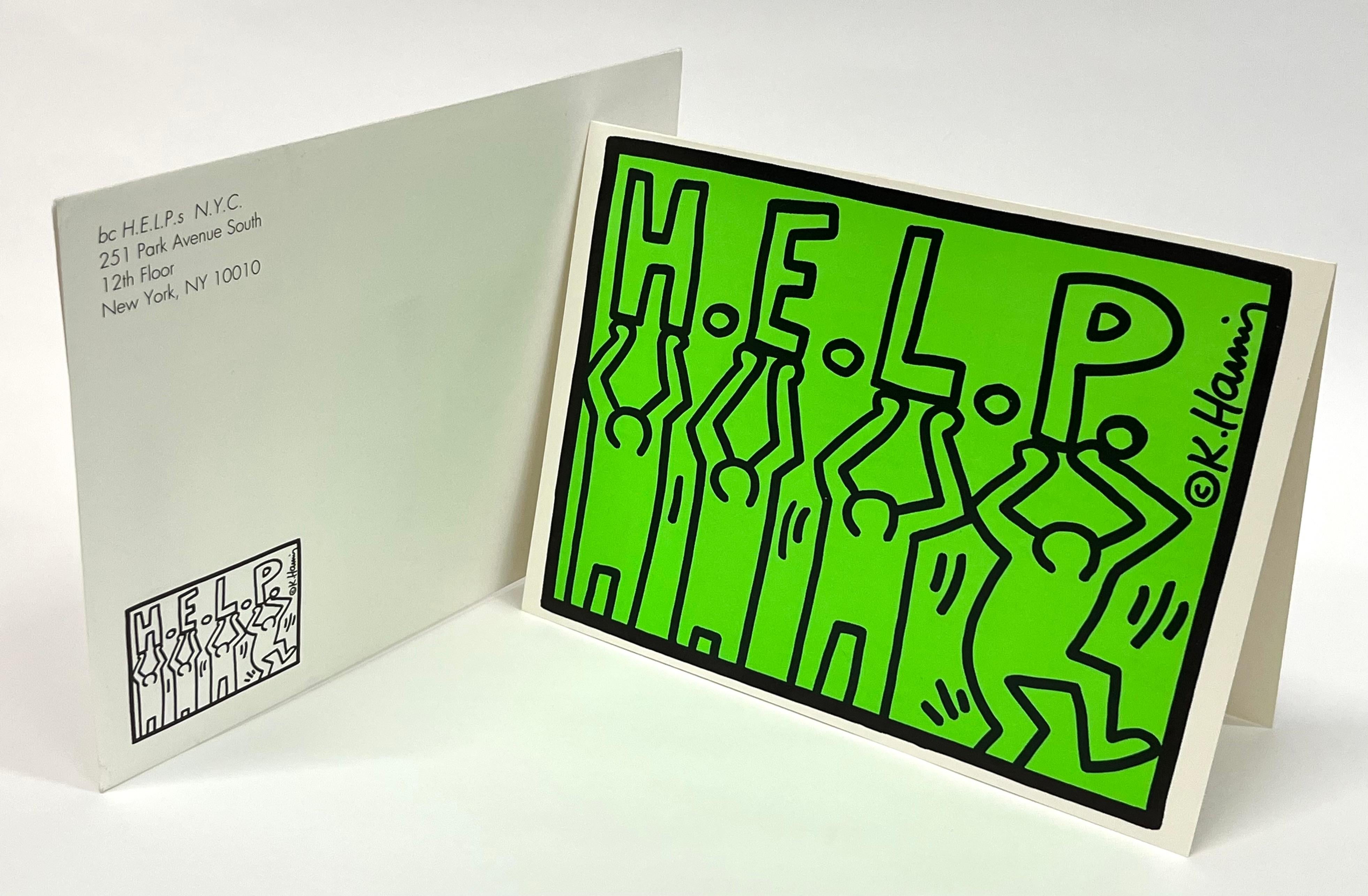 Keith Haring aide les sans-abri 1989 (annonce de Keith Haring 1989) en vente 5