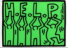 Keith Haring aide les sans-abri 1989 (annonce de Keith Haring 1989)