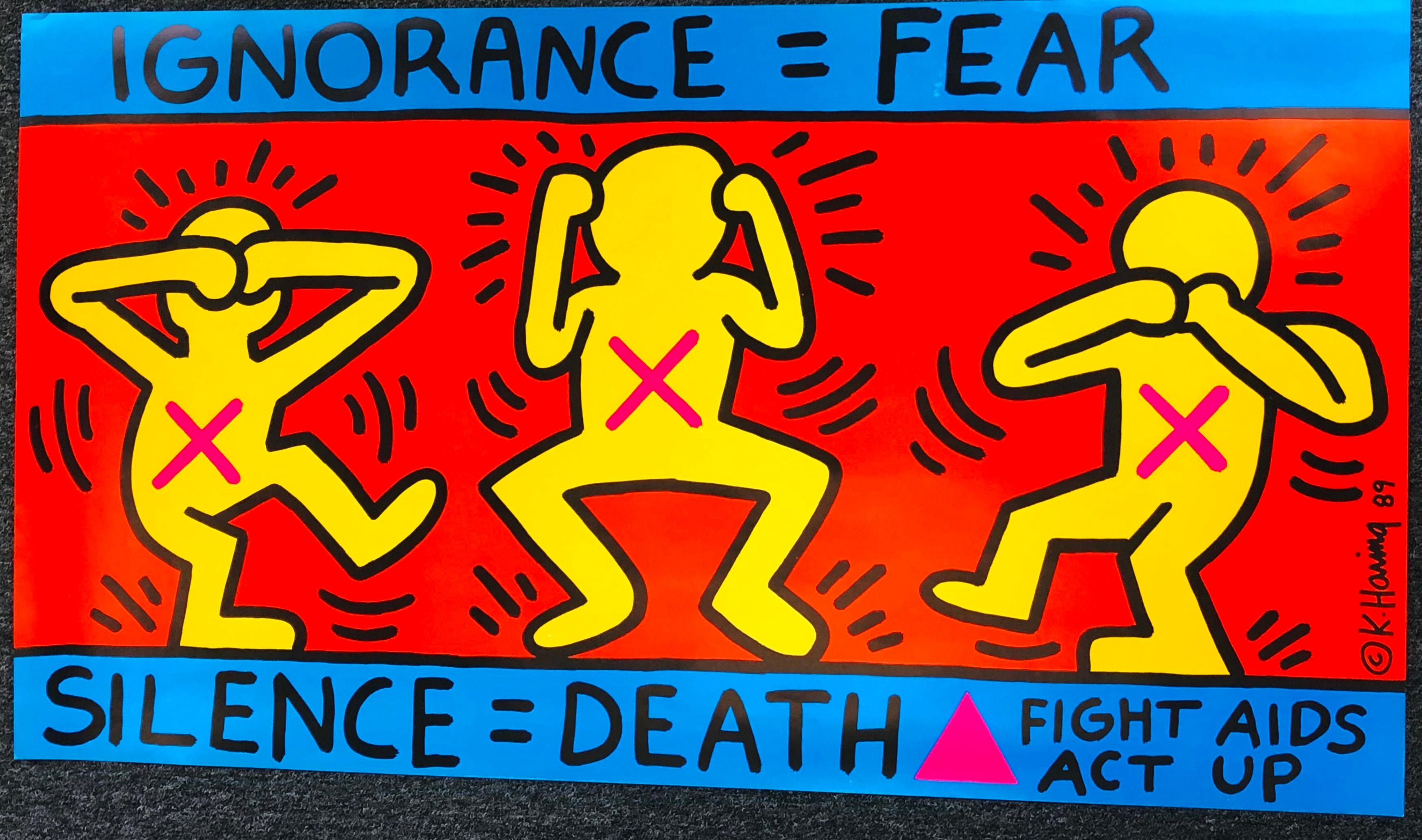 keith haring ignorance fear 1989