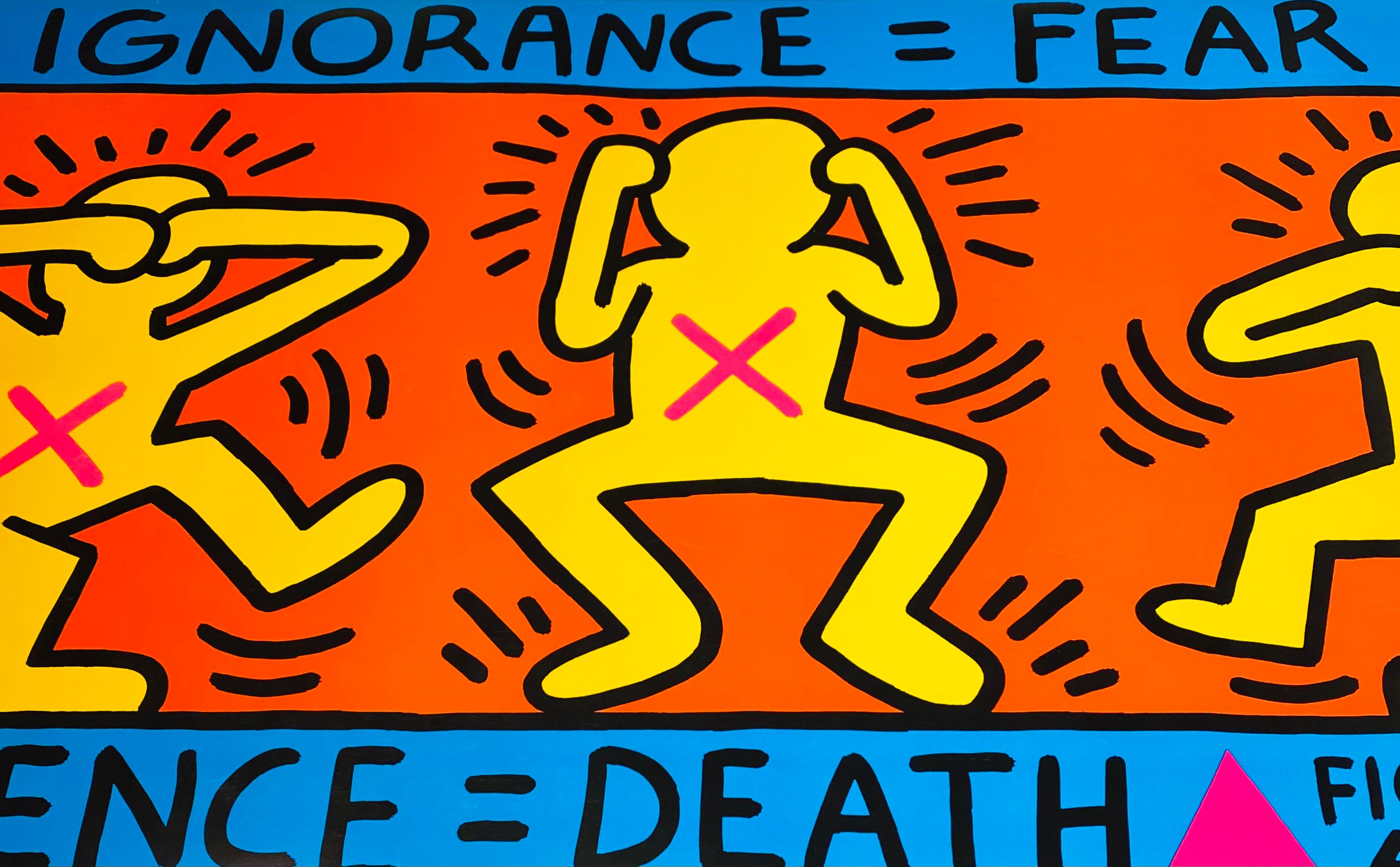 Keith Haring Ignorance = Fear, 1989 (Keith Haring Act Up poster) 1