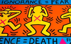 Keith Haring Ignorance = Fear, 1989 (Keith Haring Act Up poster)