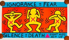 Keith Haring Ignorance = Fear, 1989 (Keith Haring Act Up poster)