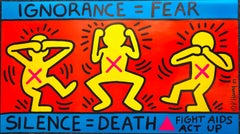 Keith Haring Ignorance = Fear, 1989 (Keith Haring Act Up poster)