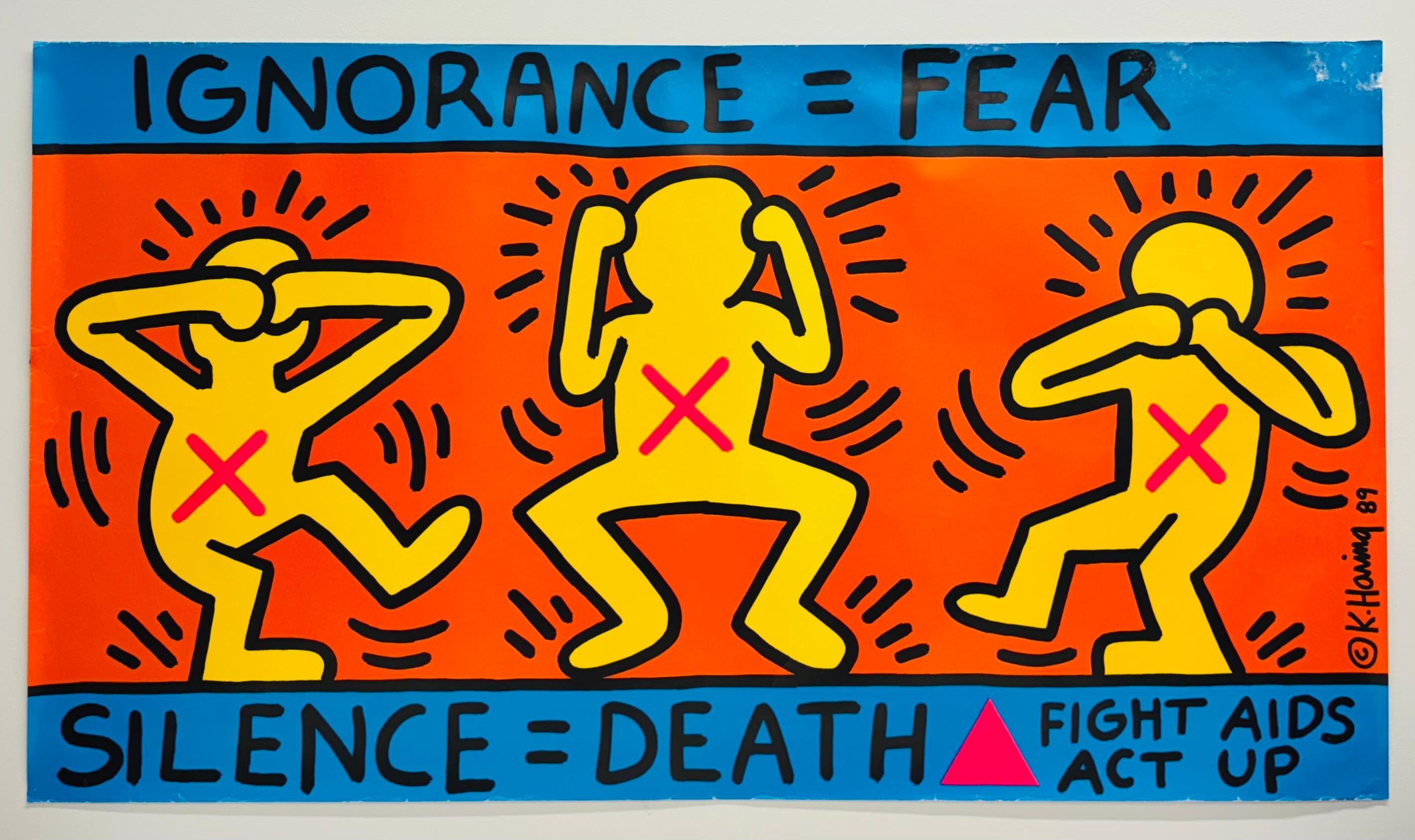 Keith Haring Ignorance = Fear, 1989 (affiche de Keith Haring Act Up) en vente 5