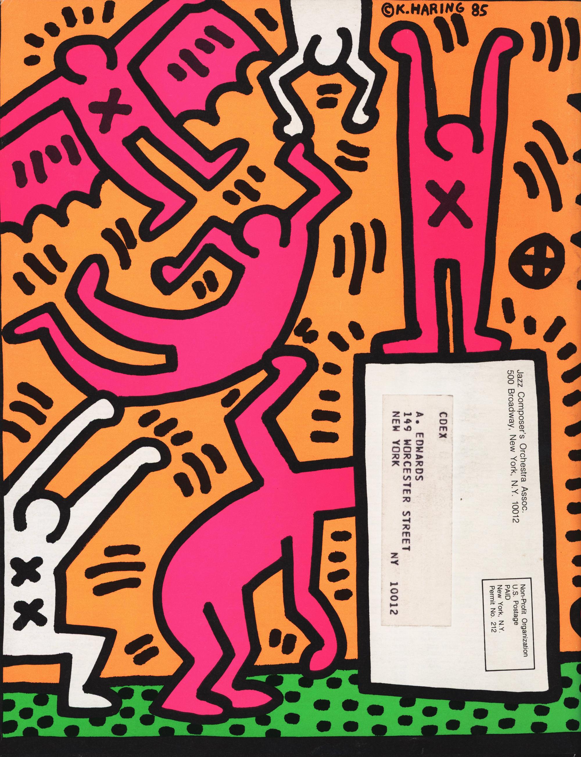 keith haring unfinished painting print
