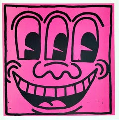 Retro Keith Haring Tony Shafrazi gallery 1991 (Keith Haring poster card) 