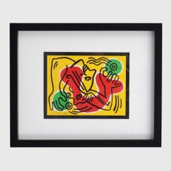 Keith Haring INTERNATIONAL VOLUNTEER DAY Lithograph, Signed Edition