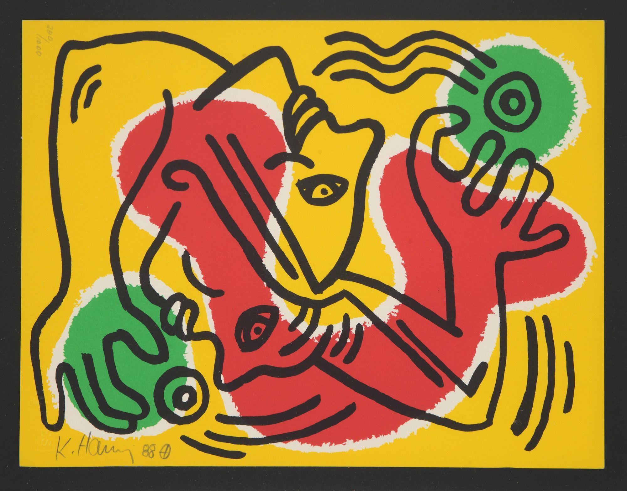 Keith Haring INTERNATIONAL VOLUNTEER DAY Lithograph, Signed Edition For Sale 4