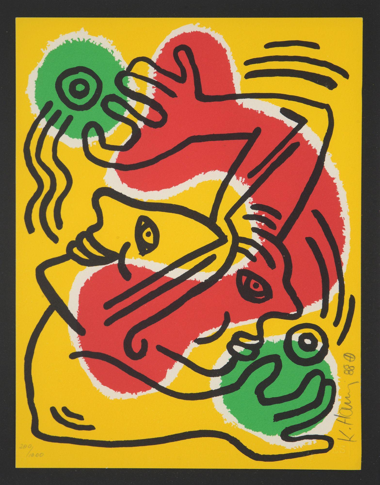 Keith Haring INTERNATIONAL VOLUNTEER DAY Lithograph, Signed Edition For Sale 6