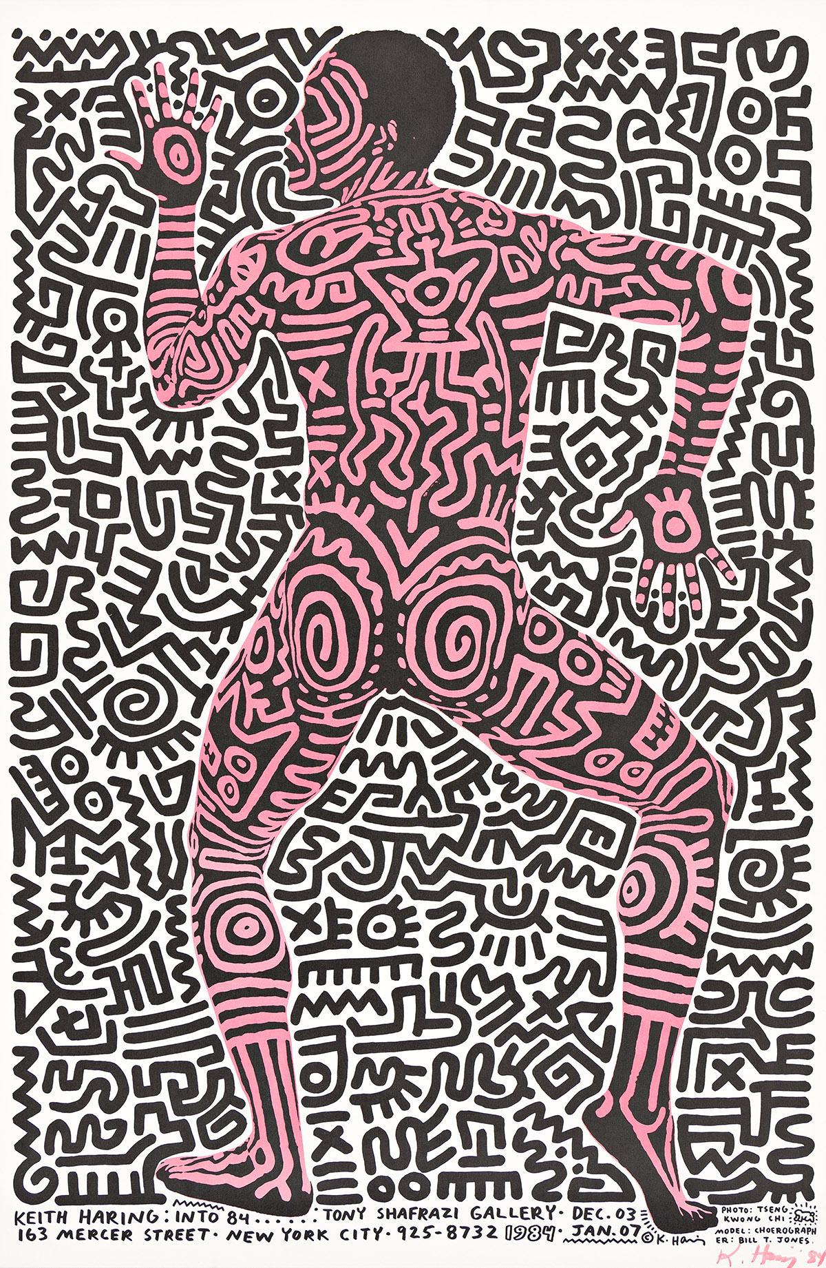 Color offset lithograph. Signed and dated in felt-tip pen and pink ink, lower right. Published by Tony Shafrazi Gallery, New York. 
