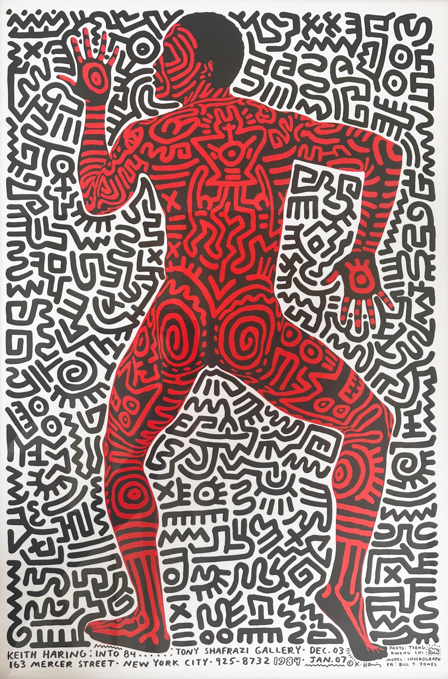 Keith Haring Into 84 poster (vintage Keith Haring)  1