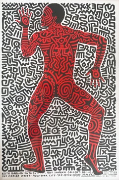 Keith Haring Into 84 poster (vintage Keith Haring)