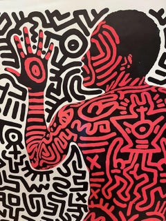 Keith Haring Into 84 poster (vintage Keith Haring)