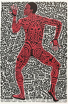 Keith Haring Into 84 poster (vintage Keith Haring) 