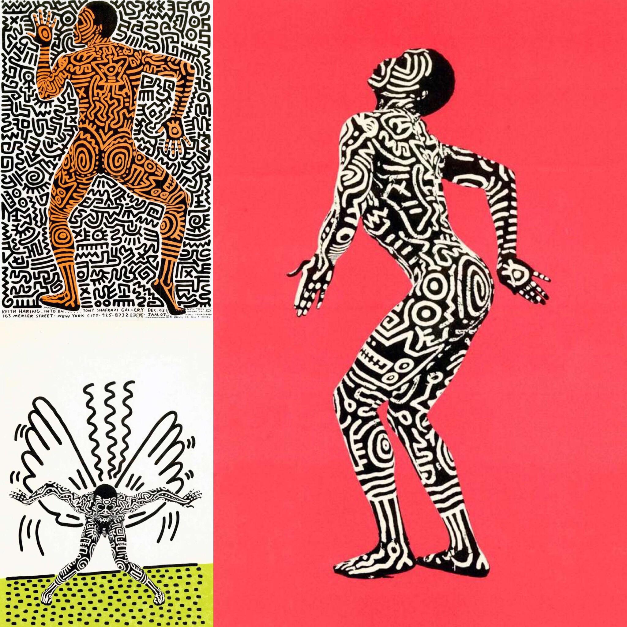 Keith Haring Into 84 (Haring Bill T. Jones announcement cards 1983)   1