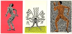 Keith Haring Into 84 (set of 3 Haring Shafrazi announcements)