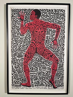 KEITH HARING INTO '84. SHAFRAZI GALLERY POSTER