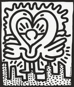 Retro Keith Haring Kutztown Connection 1984 (Keith Haring prints posters)