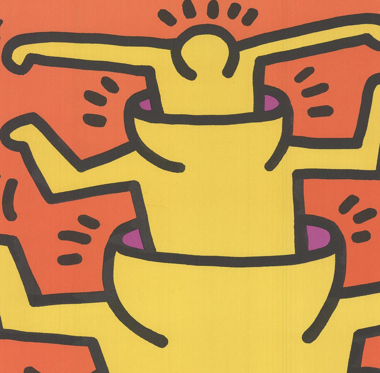 KEITH HARING Learning Through Art, 1990 Vintage Pop Art For Sale 1