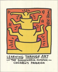 Vintage KEITH HARING Learning Through Art, 1990
