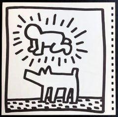 Keith Haring lithograph 1982 (Keith Haring Tony Shafrazi gallery)
