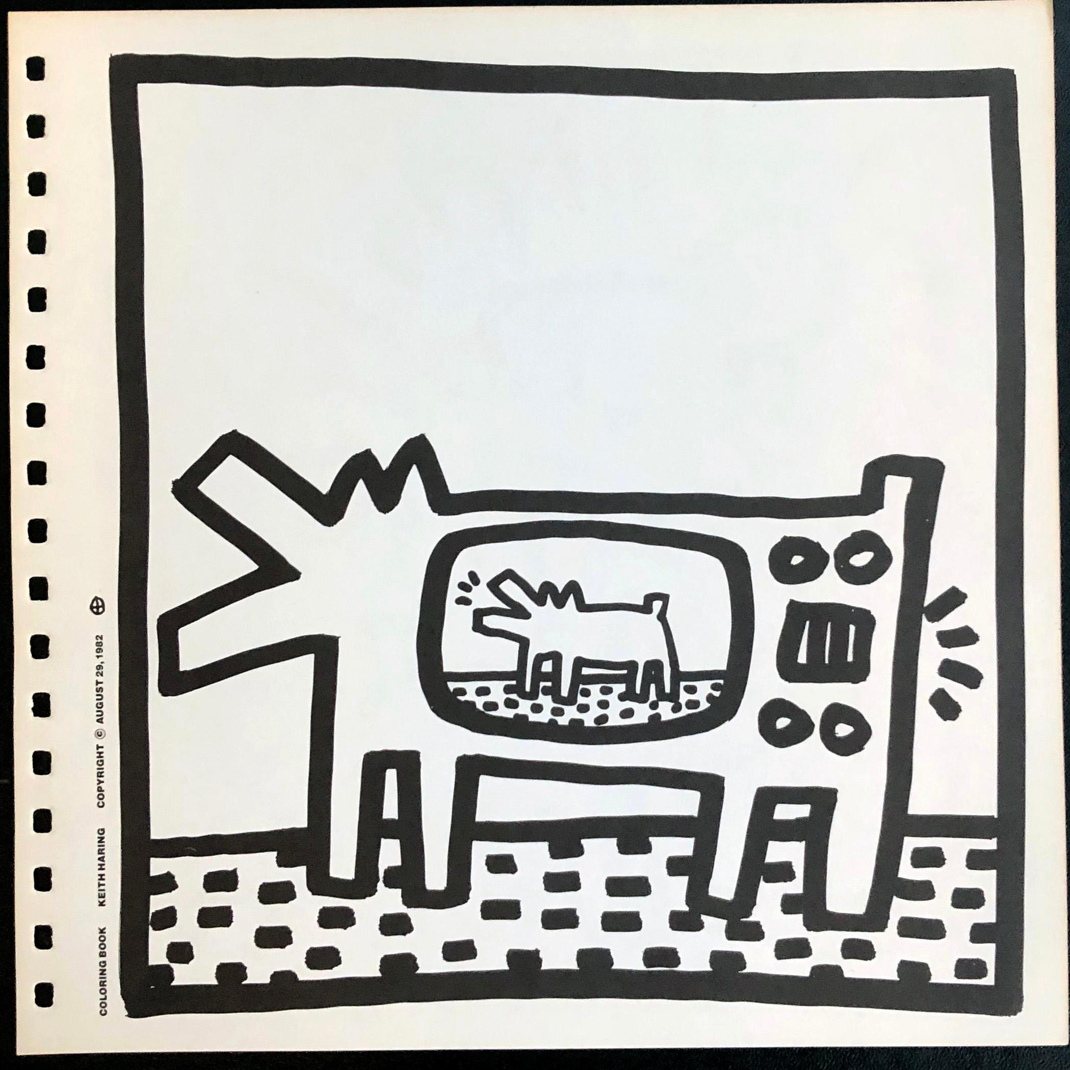 Keith Haring lithograph 1982 (Keith Haring Tony Shafrazi gallery) 2