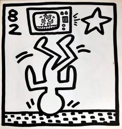 Keith Haring lithograph 1982 (Keith Haring Tony Shafrazi gallery)
