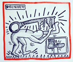 Keith Haring lithograph 1990 (Keith Haring Against All Odds) 