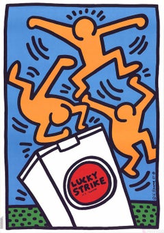 Vintage Keith Haring Lucky Strike (Blue)