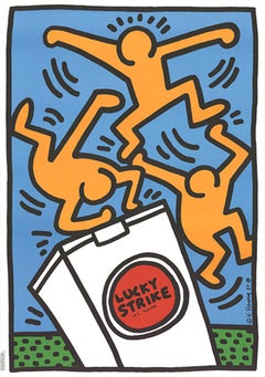 Vintage Keith Haring Lucky Strike (Blue) 