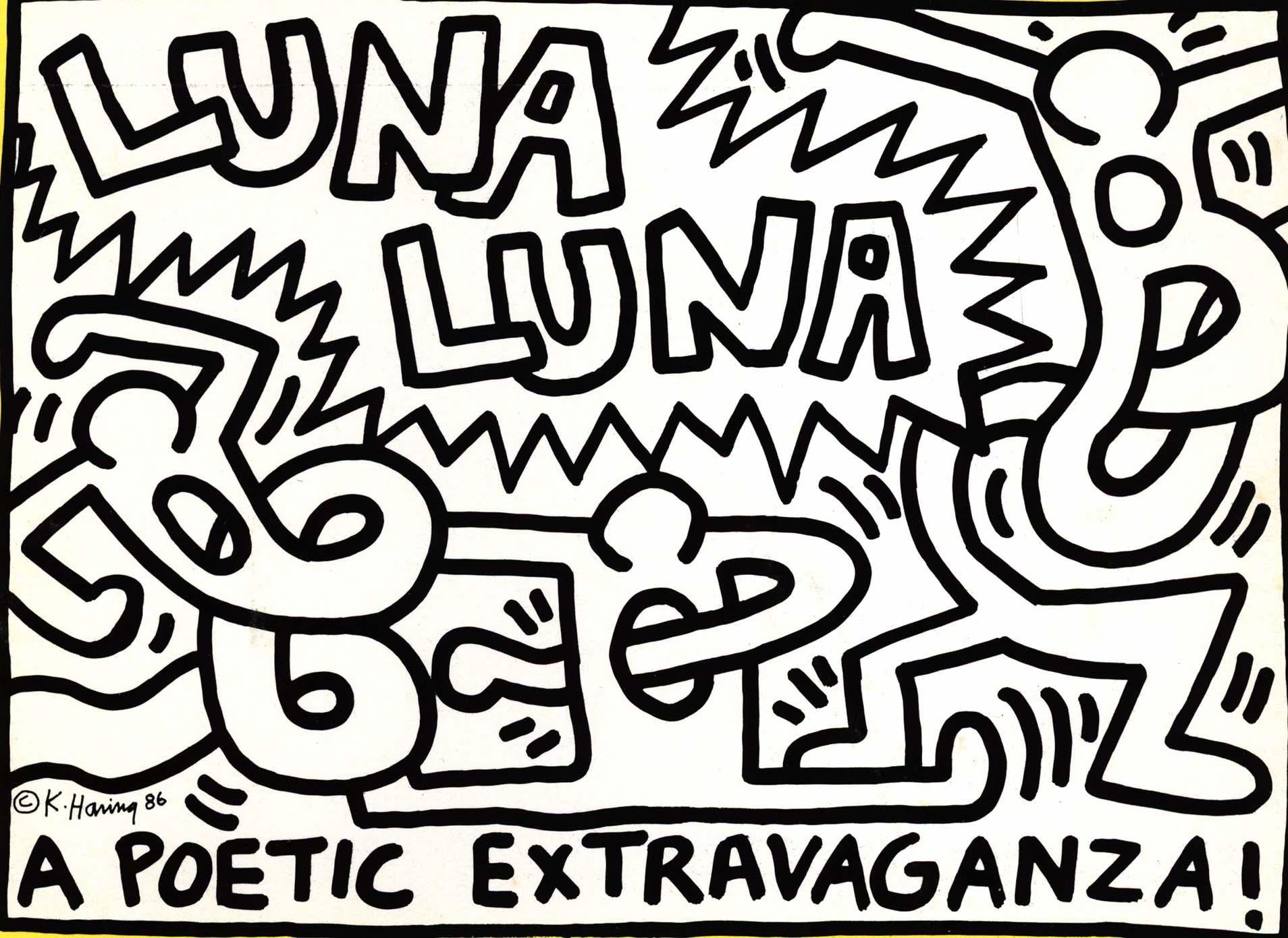 Keith Haring Luna Luna 1986 For Sale 1
