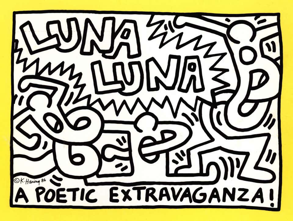 Kieth Lettering Keith Haring - Handwritten signed Letter (