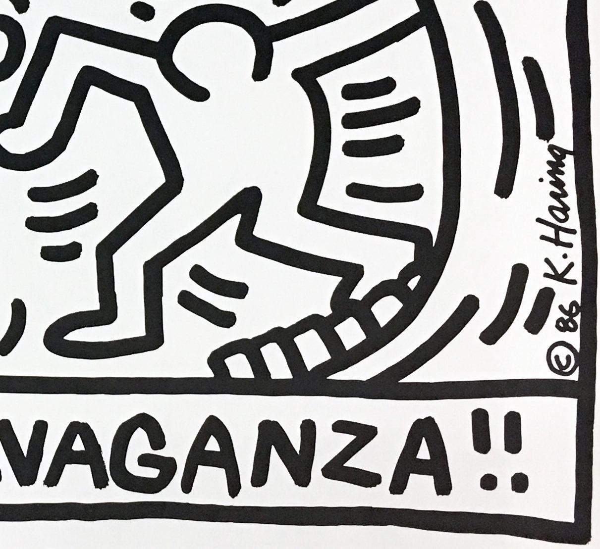 Keith Haring Luna Luna A Poetic Extravaganza (Keith Haring druckt Poster)  im Angebot 2