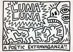 Keith Haring Luna Luna A Poetic Extravaganza (Keith Haring imprime carteles) 