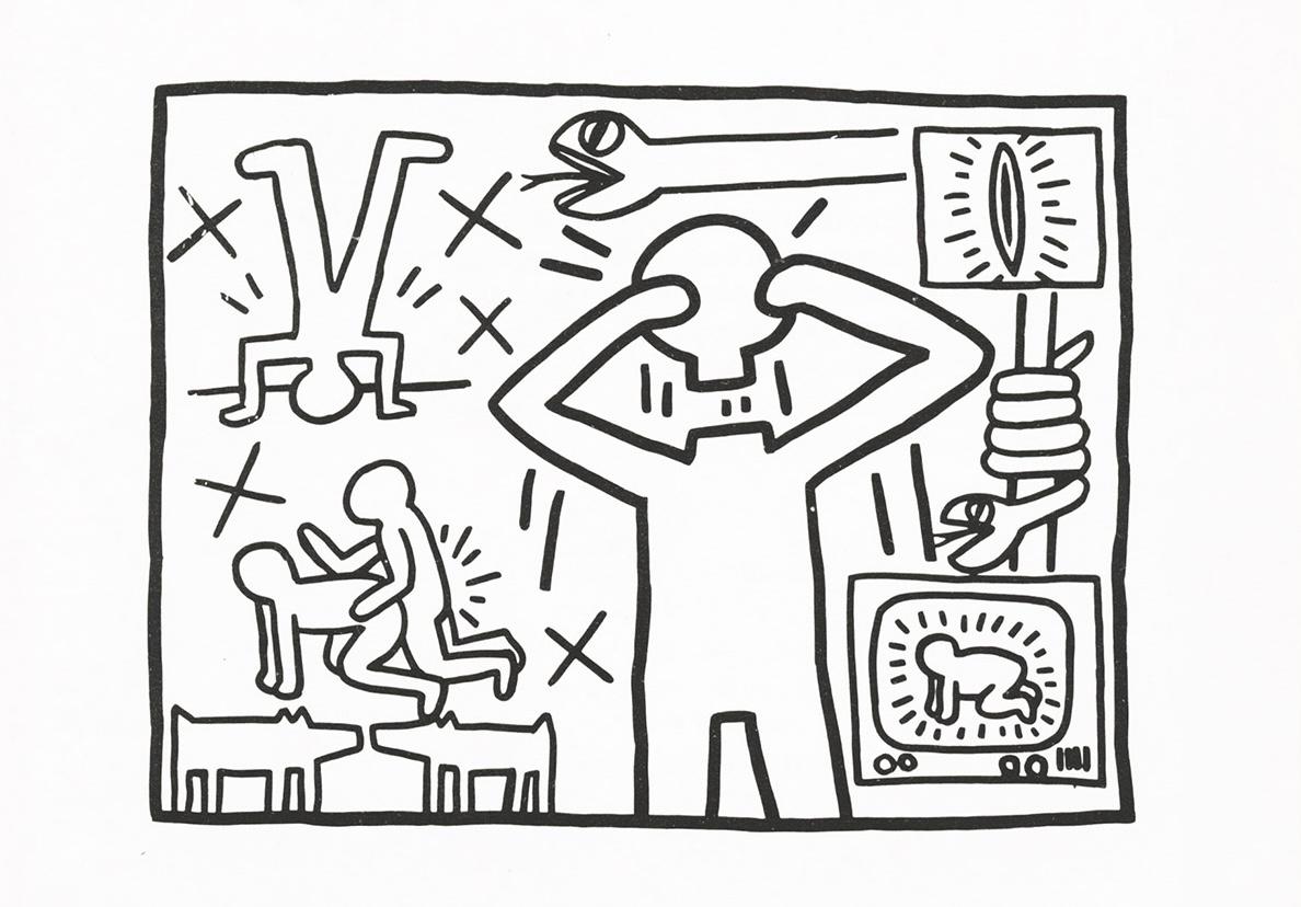 Keith Haring Museumjournaal 1982 (annonce) en vente 1