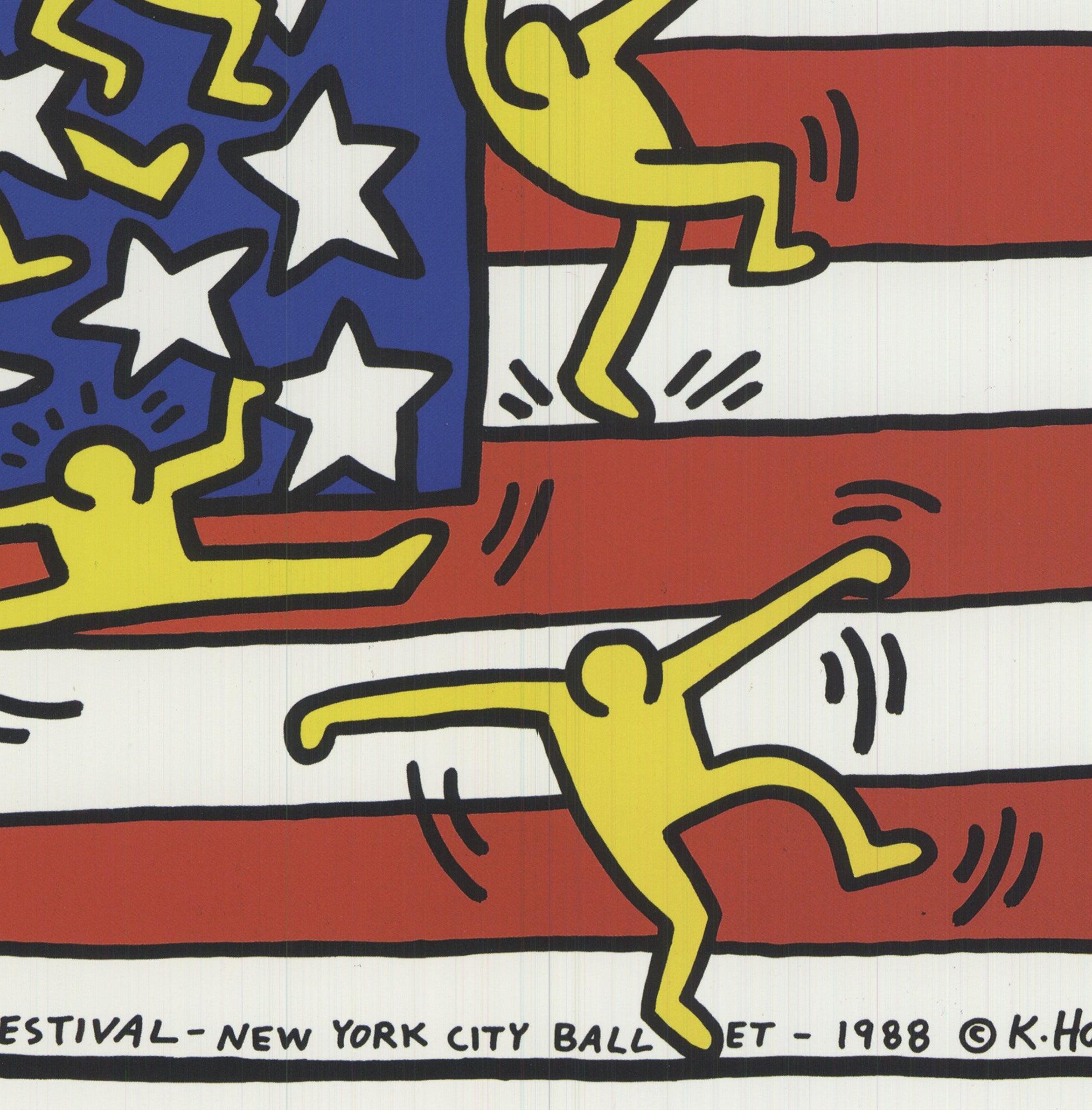 Keith Haring 'Ballet de la Ciudad de Nueva York: Festival de Música Americana, 1988' Pop Art en venta 3