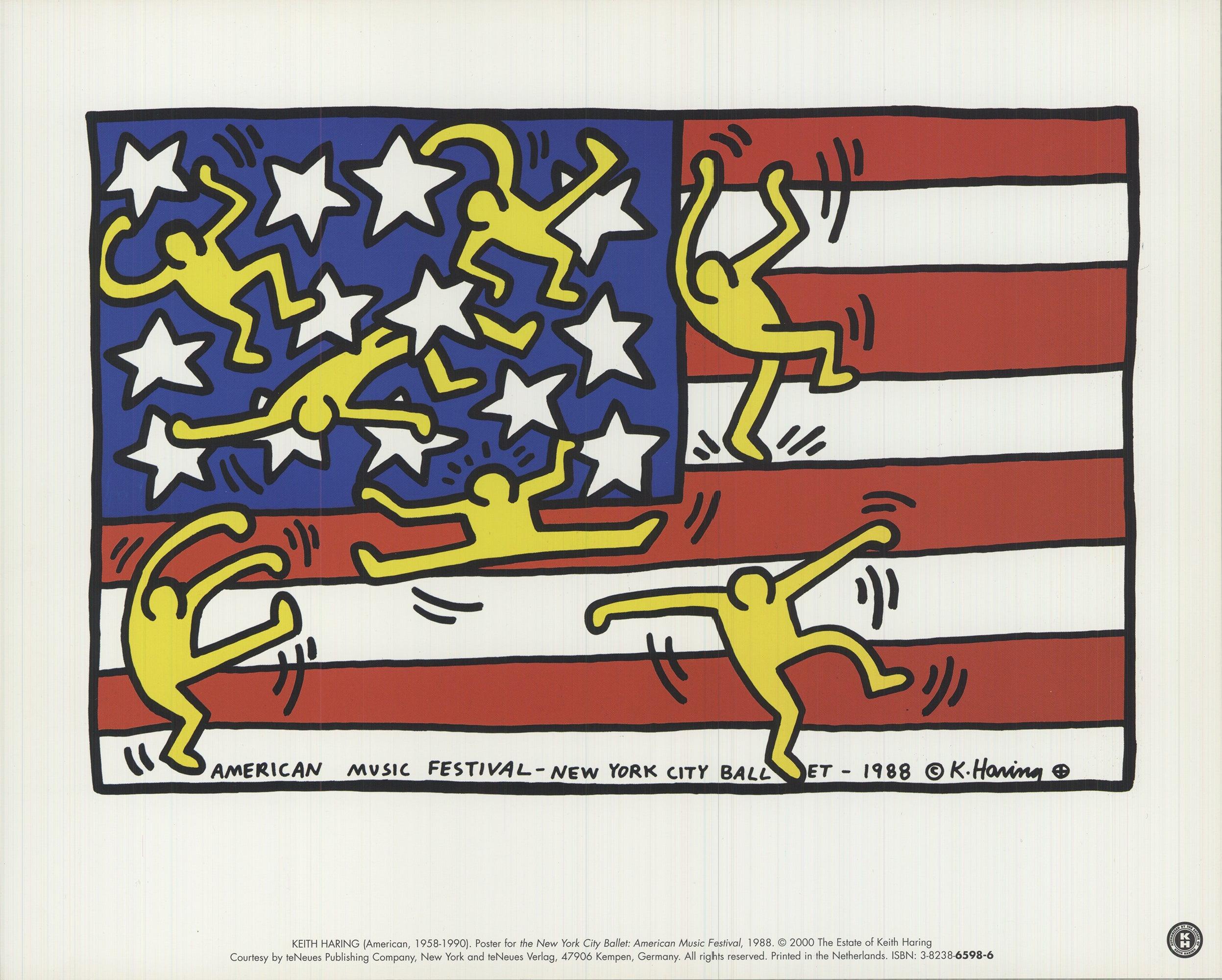 Este cautivador cartel, titulado New York City Ballet: Festival de Música Americana, 1988, conmemora el prestigioso evento celebrado por el Ballet de la Ciudad de Nueva York. Creado originalmente para celebrar el Festival de Música Americana de