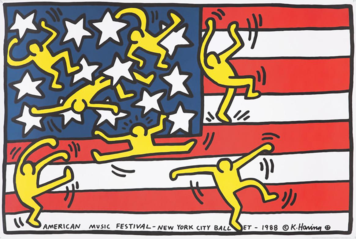 keith haring flag