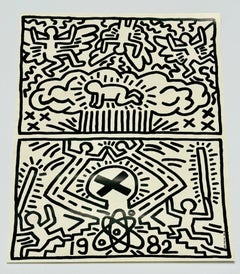 Affiche du Disarmament Nuclear, Keith Haring, 1982
